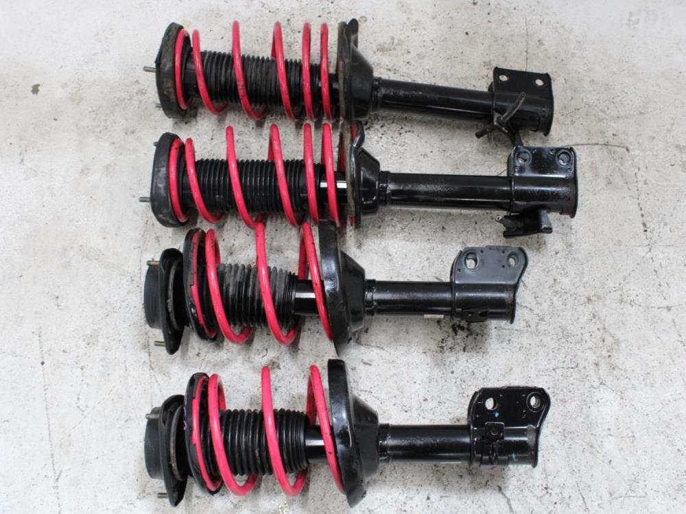 2003-2008 JDM Subaru Forester STI SG9 OEM KYB Struts Shocks Suspensions 5×100 Set: Image 1