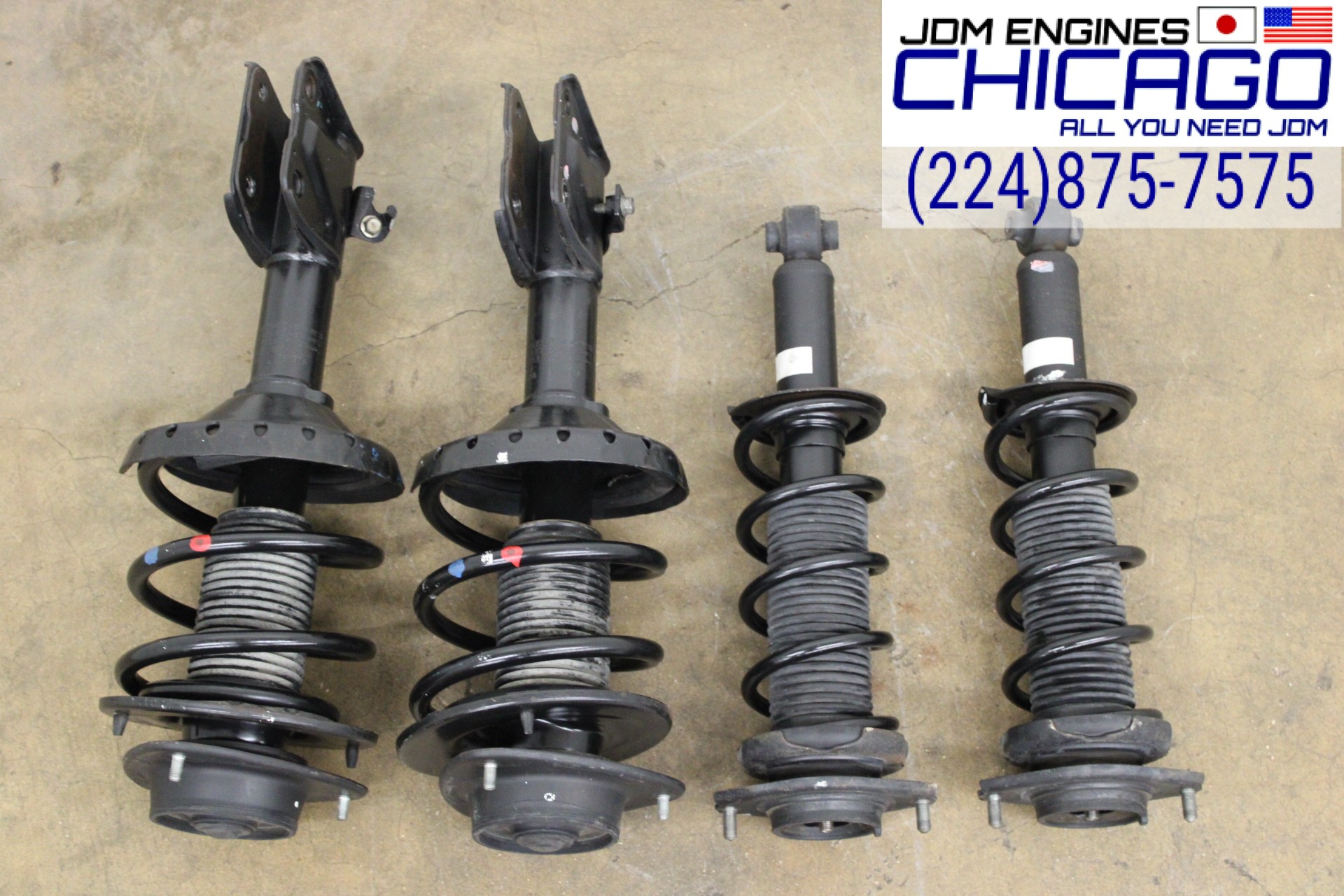JDM 2008-2014 SUBARU STI IMPREZA SHOCKS STRUTS OEM FRONT AND REAR