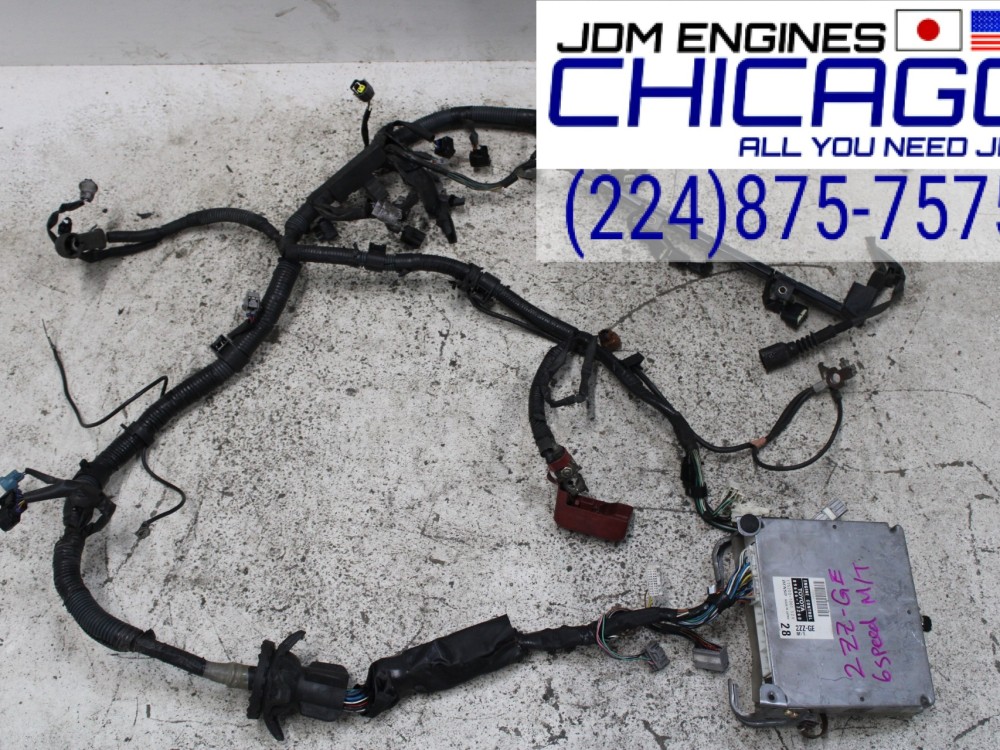 JDM 00-05 TOYOTA 2ZZ-GE WIRE HARNESS WITH ECU