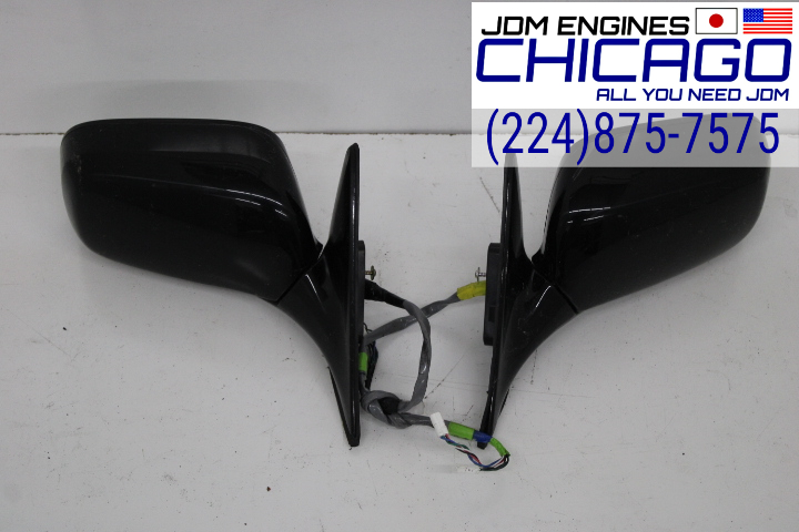 JDM 98-05 TOYOTA ARISTO FOR LEXUS GS300/400/430 BLACK MIRRORS