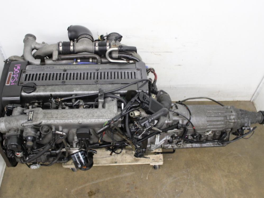 JDM 93-96 1JZ GTE front sump NonVVTi Twin Turbo 2.5L Engine Automatic Transmission Wiring & ECU: Image 1