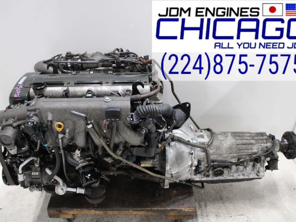 JDM TOYOTA 2JZ-GTE 3.0L TWIN TURBO NON VVTI ENGINE WITH A/T + WIRING & ECU