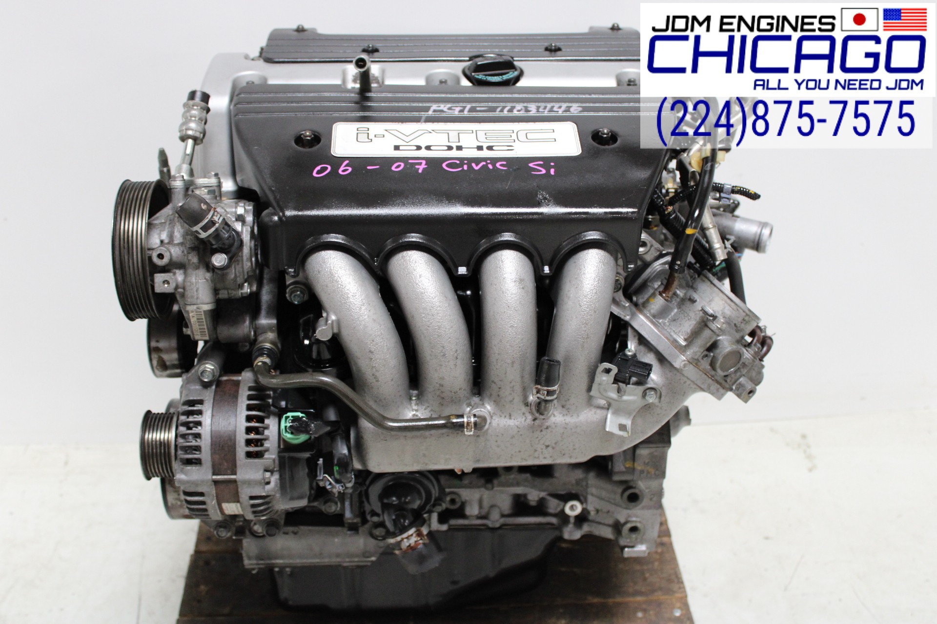JDM 2006-2007 HONDA CIVIC Si K20A 2.0L DOHC 4CYL I-VTEC ENGINE