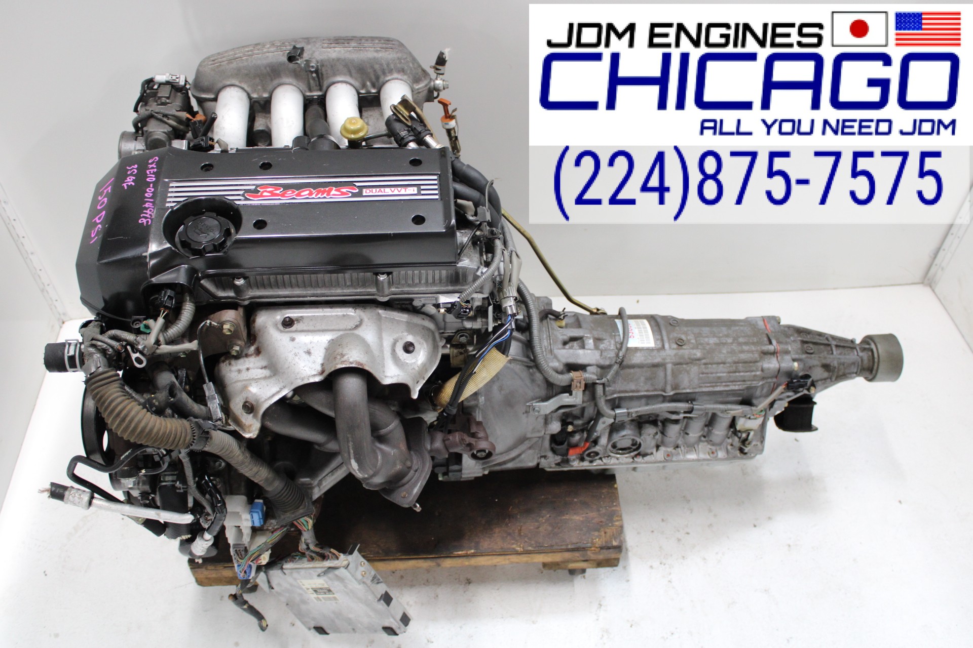 JDM 3S-GE BEAMS DUAL VVTI ENGINE WITH AUTO TRANS TOYOTA ALTEZZA, LEXUS IS300