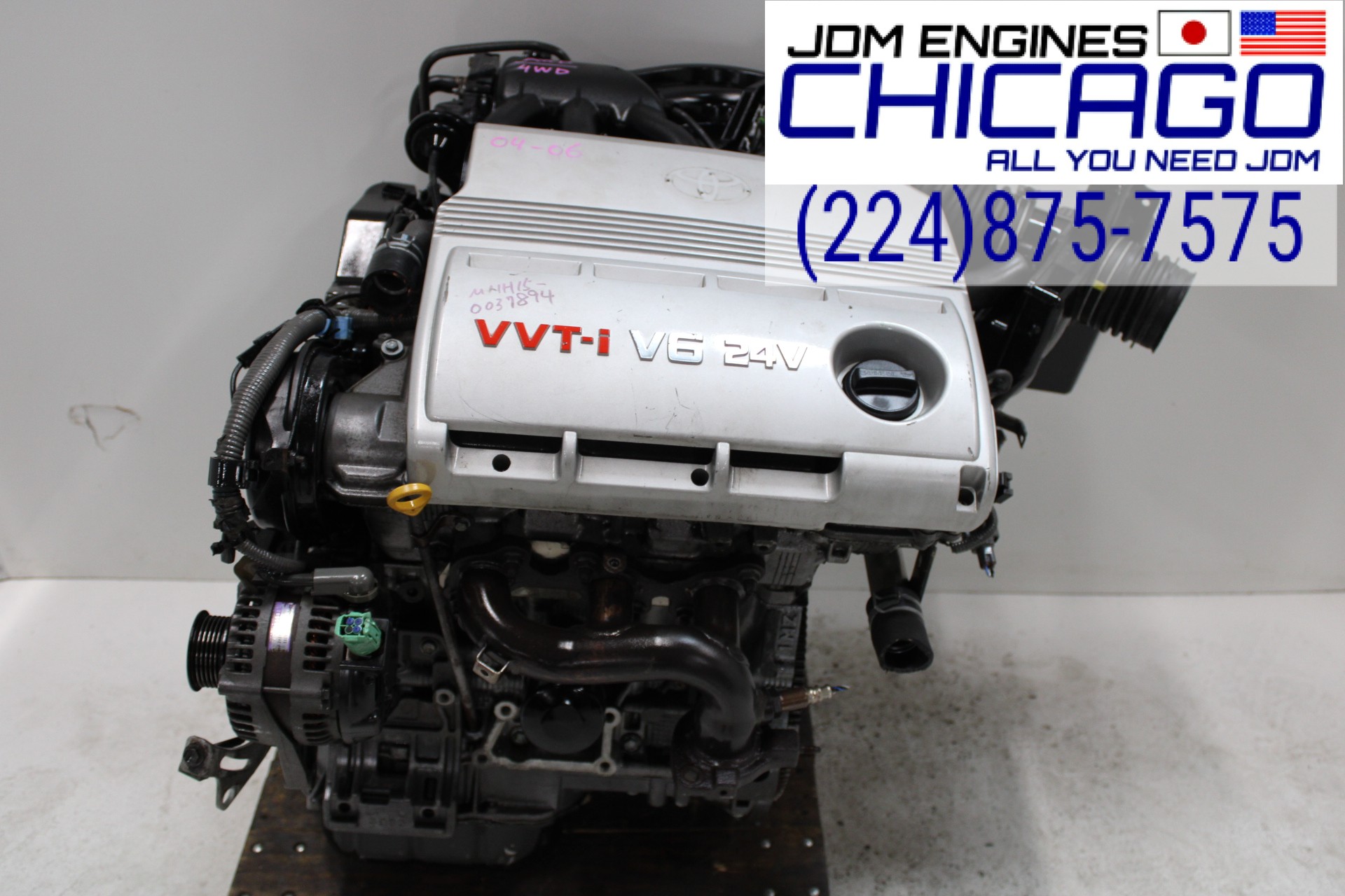 JDM 04-06 TOYOTA CAMRY, HIGHLANDER, LEXUS RX300 AWD1MZ-FE 3.0L REPLACEMENT FOR 3MZ-FE 3.3L 