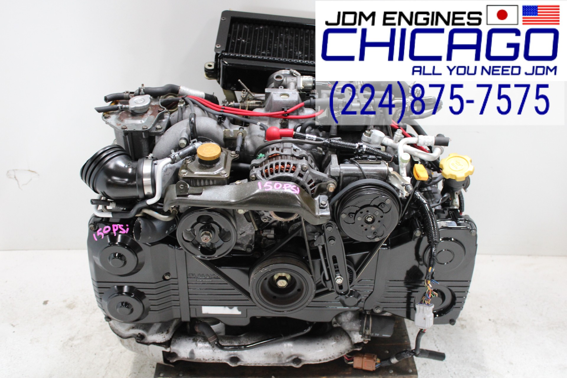 JDM 2002-2005 SUBARU IMPREZA WRX EJ205 2.0L DOHC NON AVCS TURBO ENGINE
